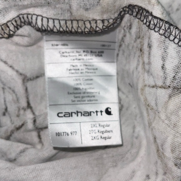 NWOT Carhartt X Realtree Graphic Hunting Print Long Sleeve Pocket Utility Shirt - Picture 11 of 11